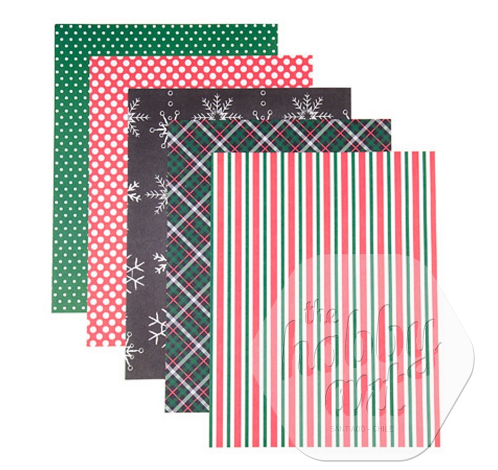 Papel Tradicional Christmas Prints 8,5x11"